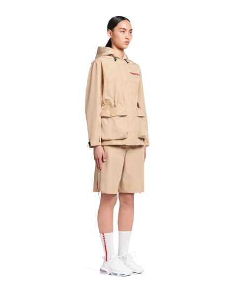 prada lr-mx025|Cord Technical Fabric Rain Jacket .